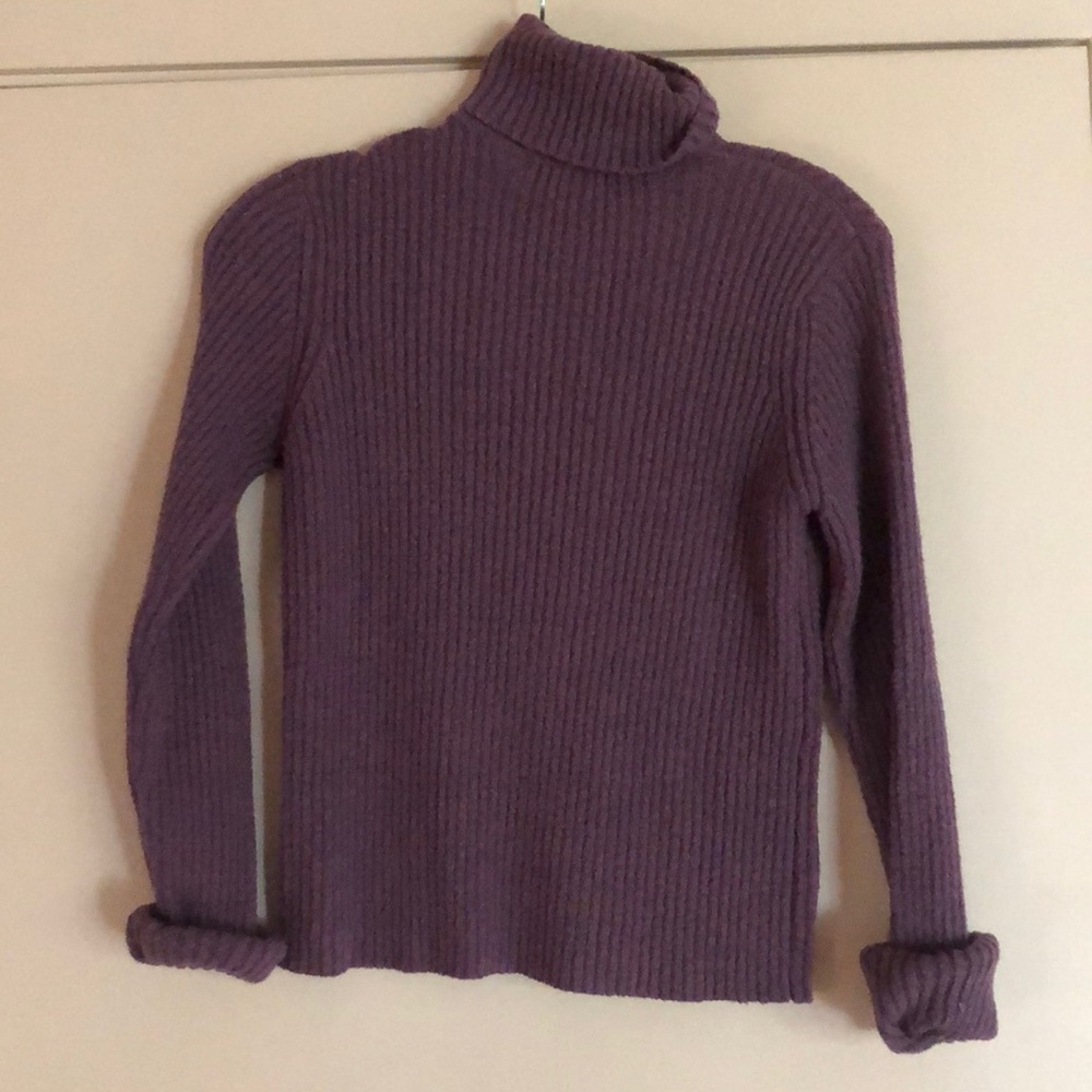 Purple Turtleneck Sweater